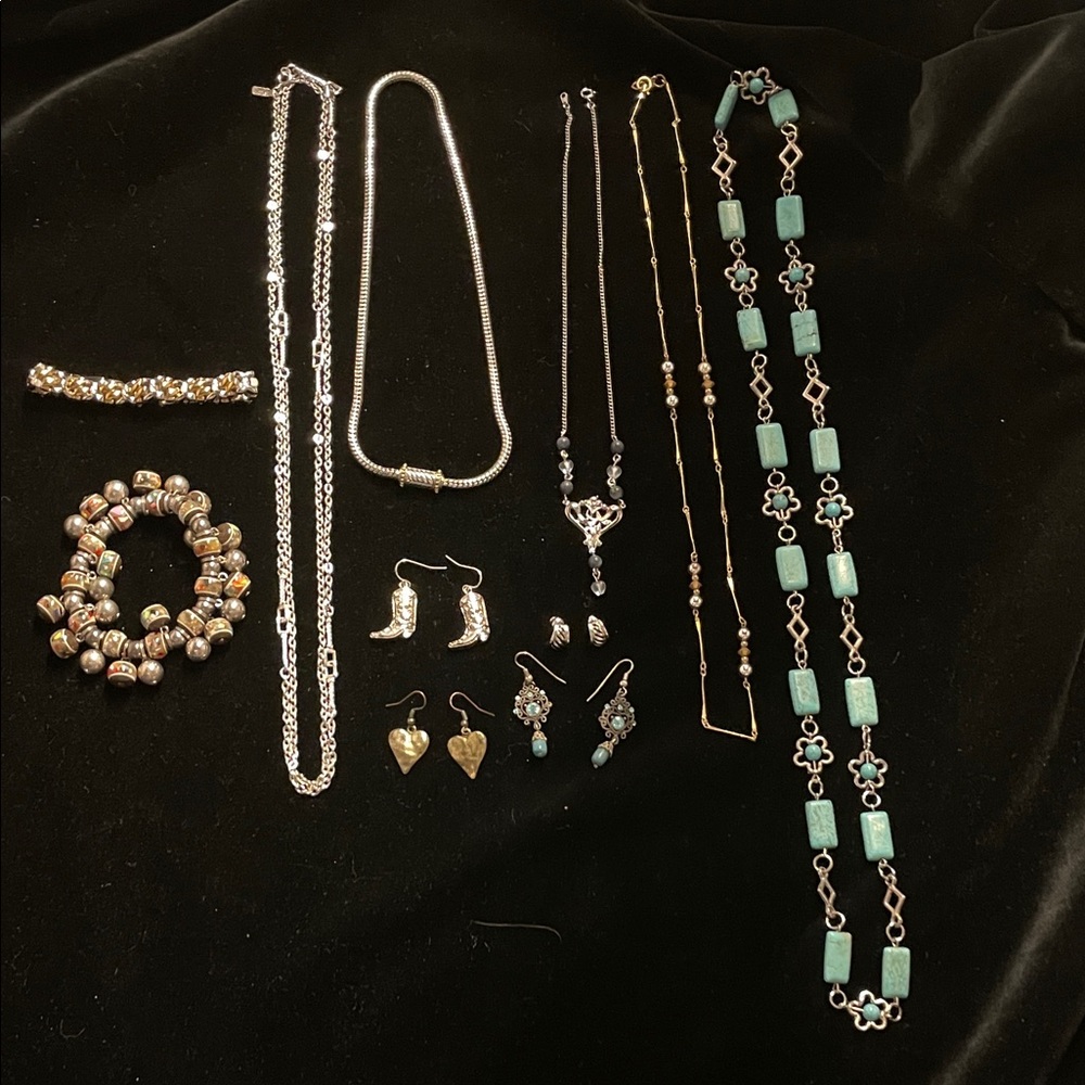 Elegant Silver and Gold Jewelry Set